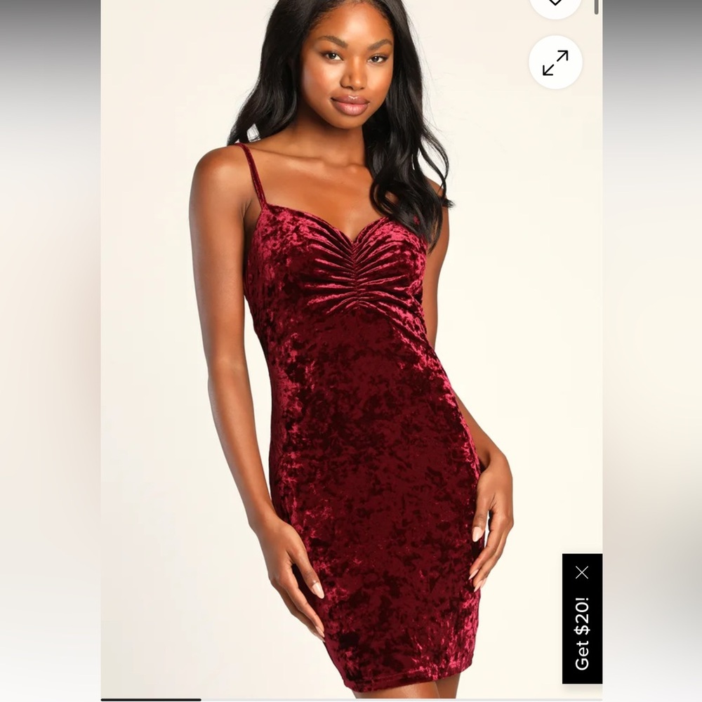 Velvet Burgundy Dress